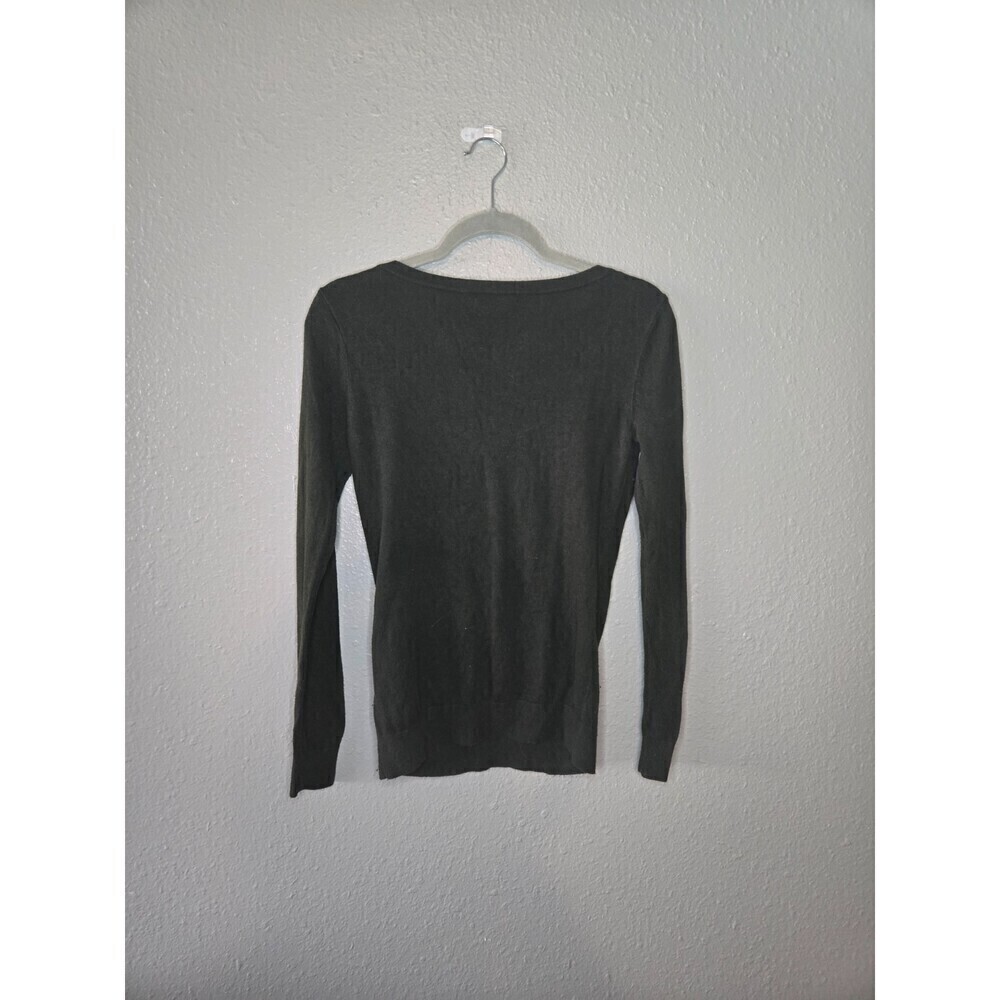 Banana Republic Women's Dark Green Cotton Blend Sweater Size XS - Picture 3 of 6